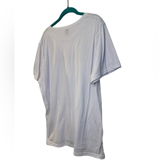 SHEIN White Short Sleeve Tee Enjoy The Little Things Size XXL 2X ☀️ - Picture 6 of 10